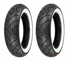 Shinko 777 130/60B19 180/55B18 White Wall Front Rear Tire Set Motorcycle