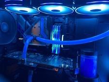 Custom Gaming PC with Liquid Cooling & RGB Lighting