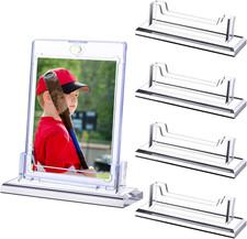 4 Pack Magnetic Card Holder Base Tradingcard Display Stand Protector Sleeves Pro