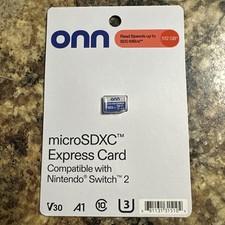 Onn 512GB Micro SDXC Express Card Compatible With Nintendo Switch 2