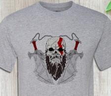 God of War Ragnarok - Kratos Skull and Blades - Super Soft Shirt - Fast Shipping