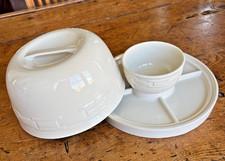 New Longaberger Woven Traditions 8-IN-1 Entertainer, Multi Serving Kit Ivory