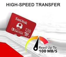 SanDisk 128GB microSDXC Gaming Card, Licensed for Nintendo-Switch New