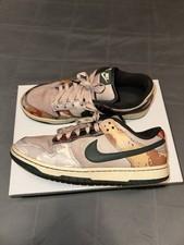 Nike Dunk Low SE Sail Multi-camo Size 10.5 Dyed Brown Multicolor SB Skate Shoes