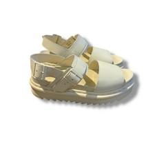 Dr. Martens Voss Hydro Leather Sandals Women's Size 7 Cream Platform Casual