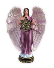 8" Metatron Archangel Purple Statue Imagen Arcangel Estatua Angel of Life Cube