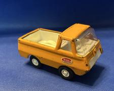 Vintage Mini Yellow TONKA pick up truck 1970s Pressed Steel w/Plastic interior