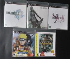 Lot of 5 PlayStation3 PS3 Japan Game Adventure Theme - Final Fantasy Naruto etc.