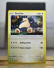 Pokémon TCG Snorlax Sword & Shield Base Set 140/202 Promo Cosmos Holo Rare
