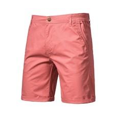 Summer Men's New Cotton Casual Shorts Straight Leg Slim Fit Short Pants Plus Sz 