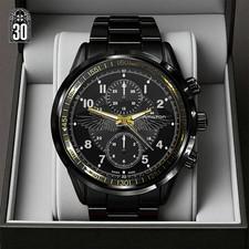 Resident Evil Requiem x Leon Scott Kennedy Black Stainless Steel Watch