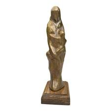1983 Jack Eagle Bronze Abstract Figural Sculpture Human Relations Award Statue