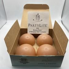 4 Partylite BRANDIED APRICOT Aroma Melts  Z24324 new in box 2 1/4" in diameter