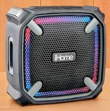 iHome Waterproof Bluetooth Speaker with Color Changing Lights NEW
