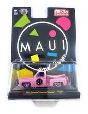 chase! M2 1:64 1979 Chevrolet Silverado Stepside W/Surfboard Maui & Son MJS95