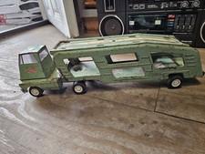 Vintage 60’S Tonka Mint Green Car Carrier Hauler Truck 