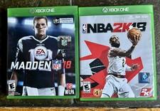Lot of 2 games Madden NFL 18 - Xbox One and NBA 2K18
