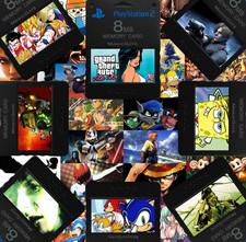Custom PlayStation 2 (PS2) Memory Card Stickers - Catalog #1 - 250 Designs!