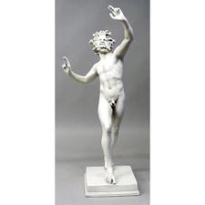Dancing Faun Faunus of Pompeii statue Sculpture 31" Archaeological Museum Naples