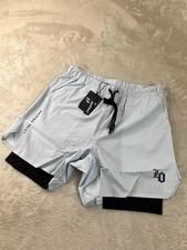 Loyal Origins Shorts Mens S/Medium Light Blue 2-in-1 Liner Athletic Gym Running