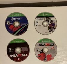 Xbox One Sports Bundle NBA 2K18 2K20 Madden 21 FIFA 19 No Case