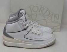 Nike Air Jordan 2 Retro DR8884-100 Men's White Cement Grey Sail Size 9 US
