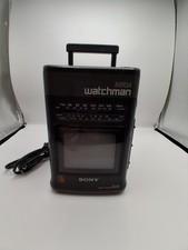 Sony MEGA Watchman FD-510 B&W TV-FM/AM Receiver, Works