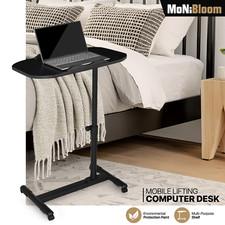 [SWIVEL ROLLING] Laptop Desk Adjustable Height Table Stand Wooden Sofa bed Tray