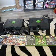 Original Xbox Lot 2 Consoles Crash Bandicoot, Simpsons, Splintercell Untested 