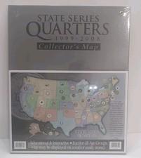 Whitman State Series Quarters 1999 - 2008 Large Collector's Map Brand New Sealed
