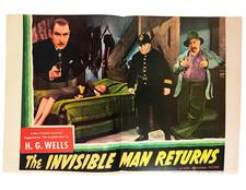 THE INVISIBLE MAN RETURNS 1940 Original Poster Vincent Price HG Wells Universal