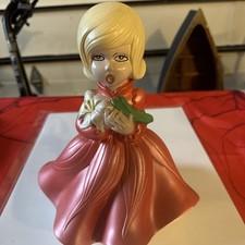 Vintage 1977 Atlantic Mold Christmas Girl With Music Box 