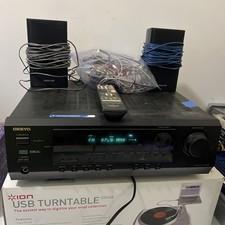Onkyo HT-R340 Multi Channel Surround Sound AV Receiver W/ Remote+Speakers Bundle