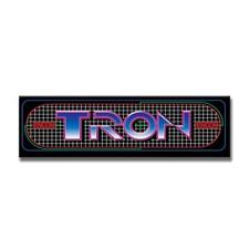 Tron Premium Arcade Marquee For Restoration Backlit Sign Insert