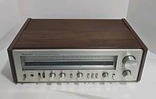 1980 TECHNICS SA-303 FM/AM Stereo Receiver Silver Face Wood Case 80 Watts TESTED