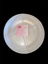 NWT Paris Hilton Pearly White Beaded Melamine 9" Salad Plates/Bowls NWT