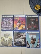 5 ps5 games 1 ps4 game lot Saints Row Diablo 4 Midnight Suns Gotham Knights 
