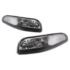 Black Clear Bumper Signal Lights For 97-04 Chevy Corvette C5 Left & Right Side