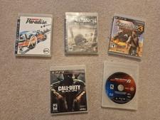 Lot of 5 PlayStation 3 PS3 Games - call duty, burnout, uncharted 3, Resistance