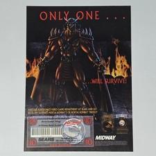Mortal Kombat Trilogy PlayStation 1 PS1 N64 Only One Print Ad/Poster Promo Art