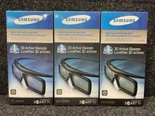 Samsung SSG-3050GB Stereoscopic 3D Active Glasses - Black (3 Pack) New Old Stock