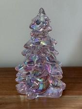 Mosser Glass USA Christmas Tree - ROSE CARNIVAL (PINK) - 5.5" tall Holiday Decor