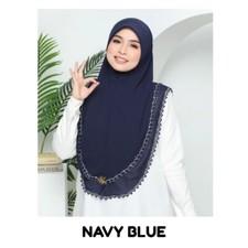 Premium Instant Slip On Hijab Heavy Chiffon With Scuba Awning