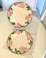 Vintage Franciscan Desert Rose Dinner Plates California USA 10-1/2" Set of 2