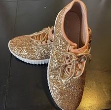 Forever Glittery Rose Gold Women's Sneakers 9