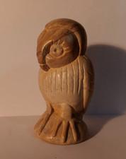 Vintage Inuit Owl Soapstone Sculpture Eskimo Canadian Art Carving