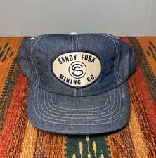 Sandy Fork Mining Co. Vintage Hat SnapBack Denim Patch Made In USA