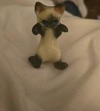 Ceramic Siamese Cat Kitten Figurine Pot Hanger Vtg  Hagen Renaker 2 Inches Tall