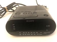 Sony "DREAM Machine" AM/FM Clock Radio ICF-C218 AUTO Black Battery Backup Tested