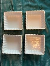 Set of 4 HouseWares International Yellow 4 1/4" Ceramic Ramekin Tart Dishes